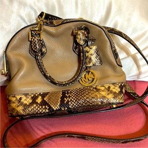 Snakeskin Michael Kors crossbody